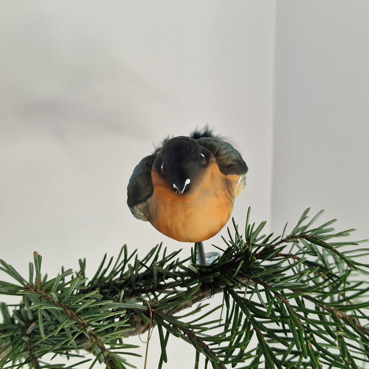 9cm sittande domherre - Julstämning.se