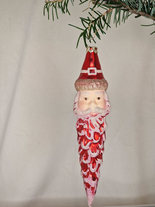 16cm hängade tomte i rött och vitt - Julstämning.se
