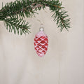 5cm klarröd kotte med glitter - Julstämning.se