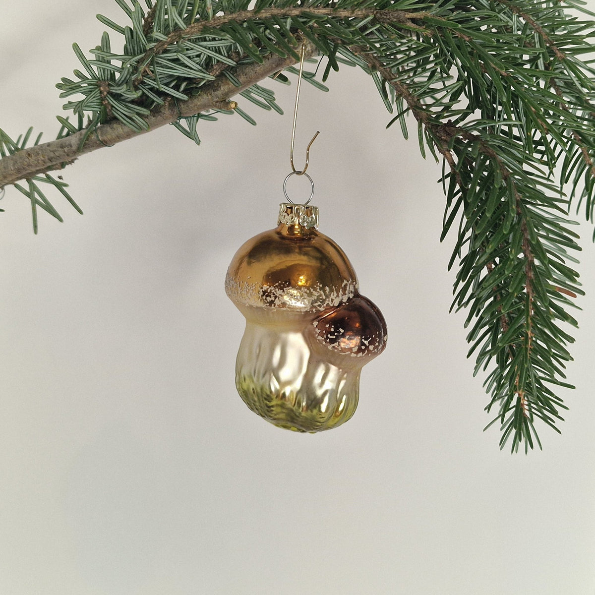 6cm brun hängande brun dubbelsvamp - Julstämning.se