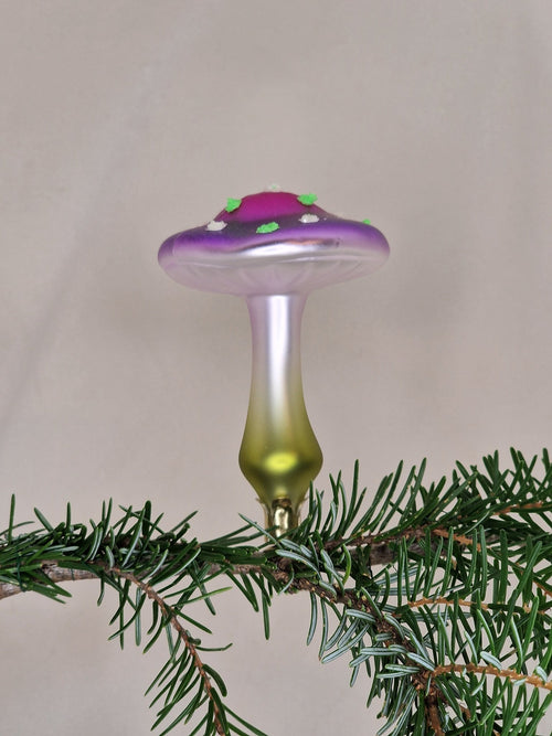 10cm svamp i purpurlila, fluorescerande - Julstämning.se